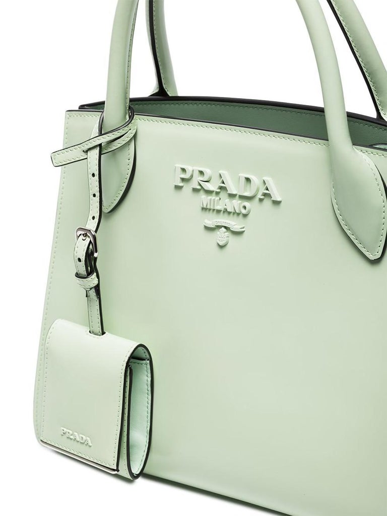 Prada Mint Green Leather Satchel Bag at 1stDibs prada mint green bag