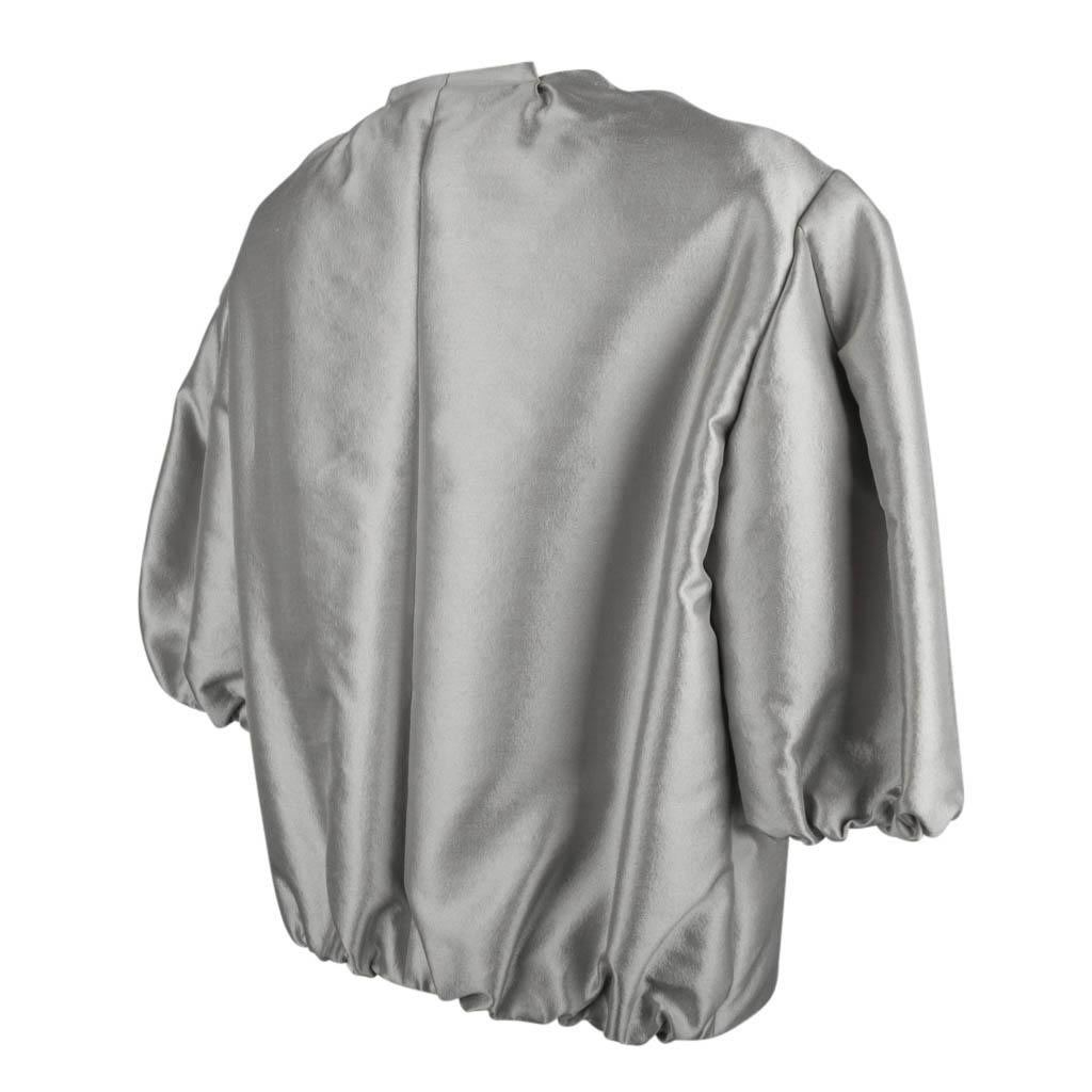 Vintage Prada Modern Jacket Soft Silver Elbow Area Sleeve 42 /  8 4