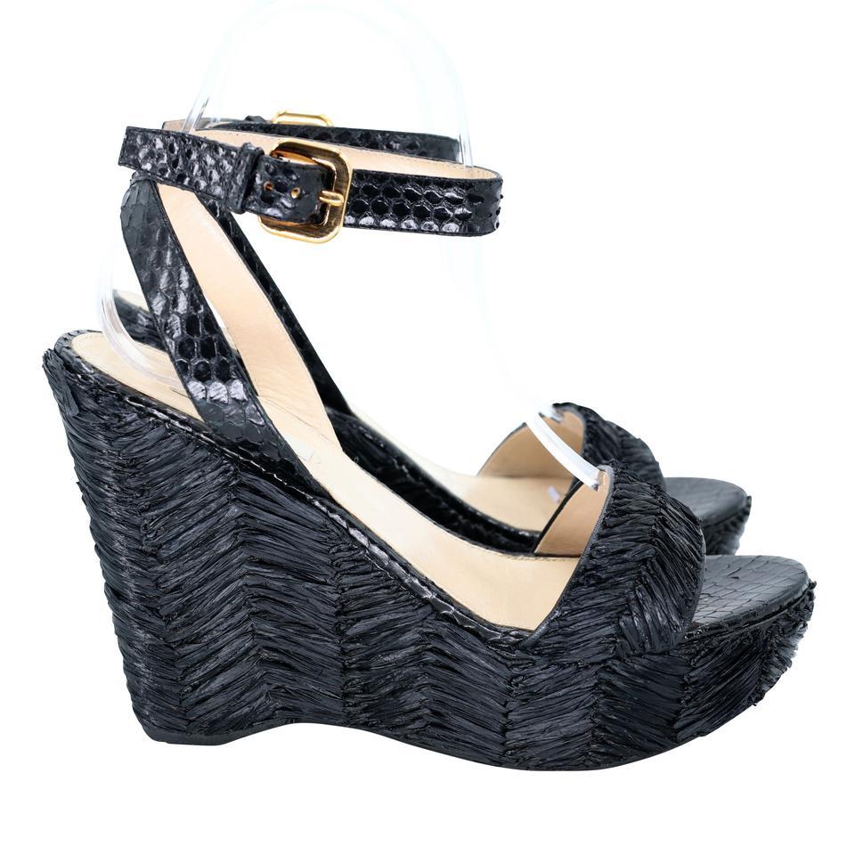 Women's Prada Modern Strap Runway 37.5 Feather Nightlife Pumps PR-S06013P-0005
