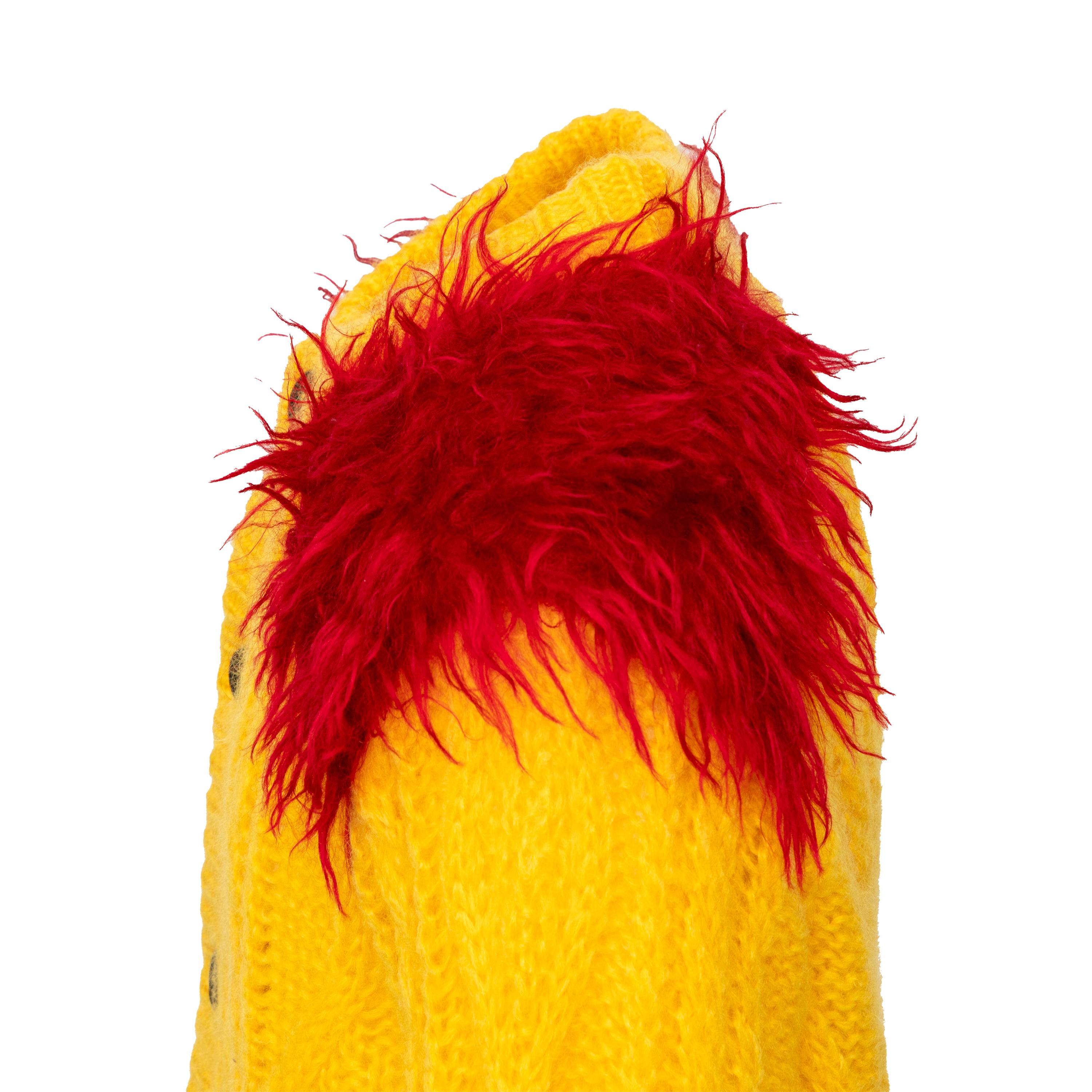 Prada Mohair Cardigan with Fur - '10s For Sale 7