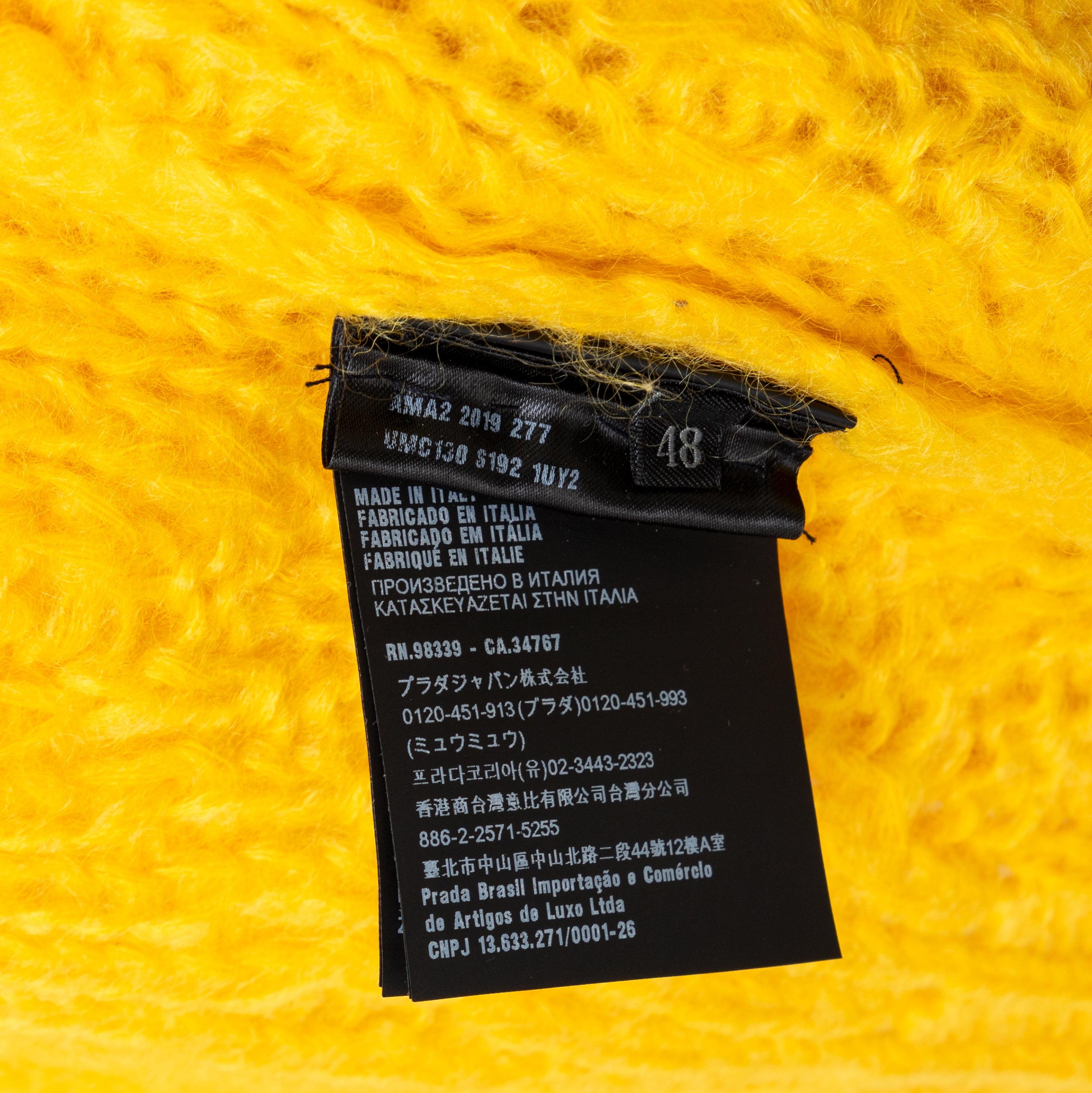 Prada Mohair Cardigan with Fur - '10s For Sale 12