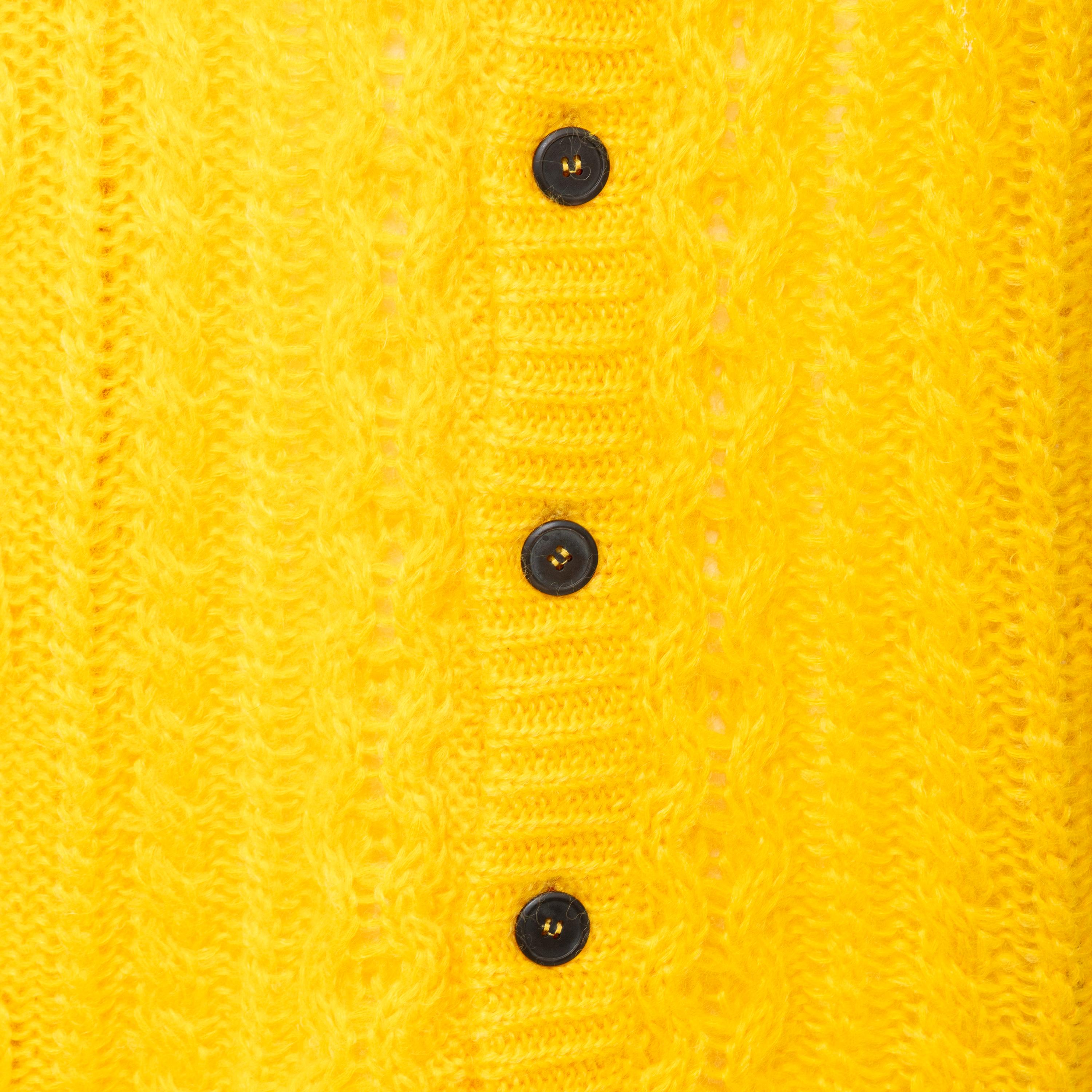Prada Mohair Cardigan with Fur - '10s For Sale 4