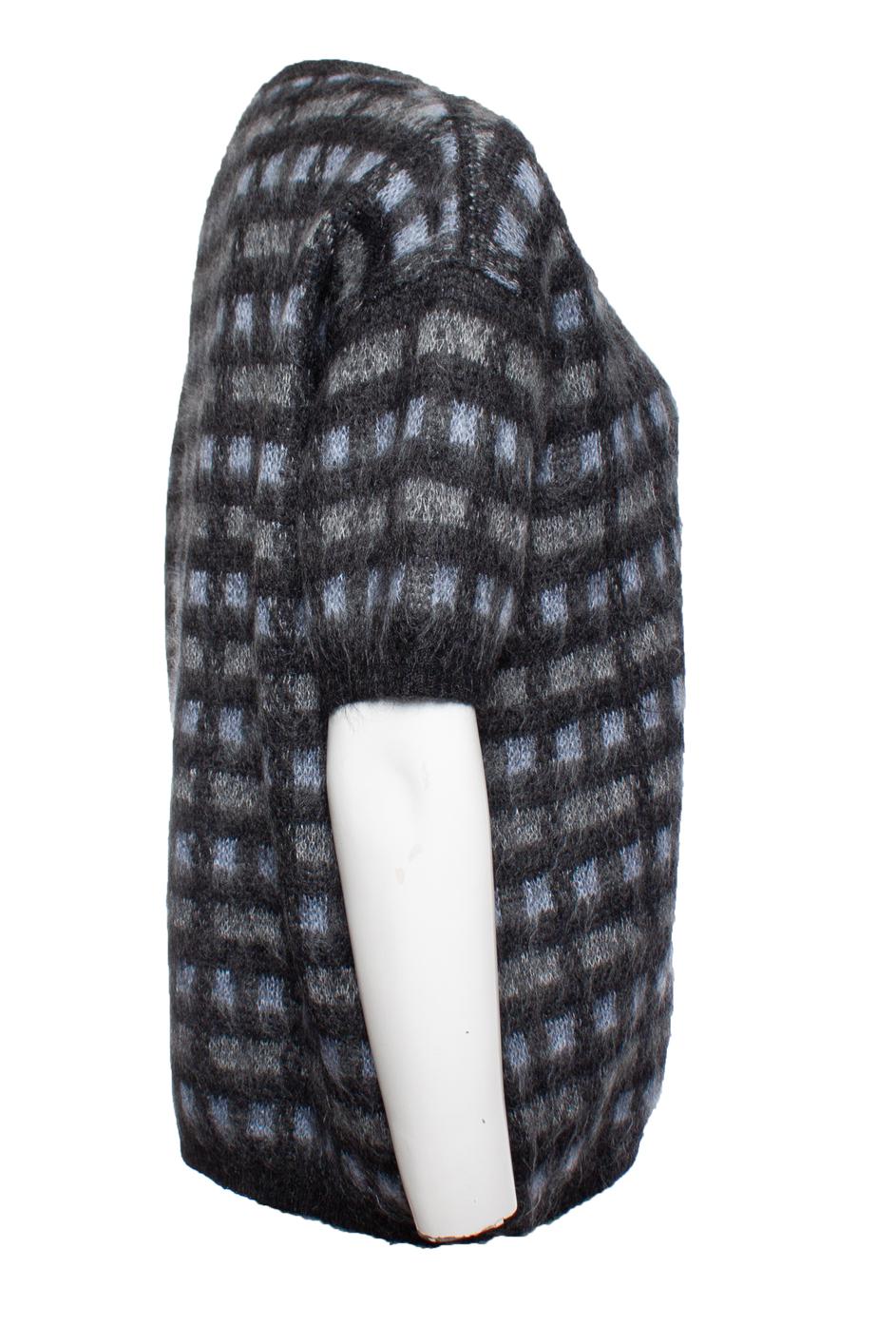 Prada, Pull en mohair à manches courtes en vente 1
