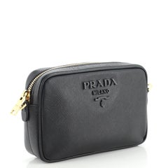 Prada Monochrome Camera Bag Saffiano Leather Small