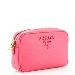 Prada Monochrome Camera Bag Saffiano Leather Small