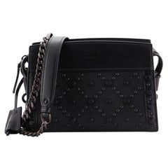 Prada Monochrome Crossbody Bag Studded Saffiano Leather Small
