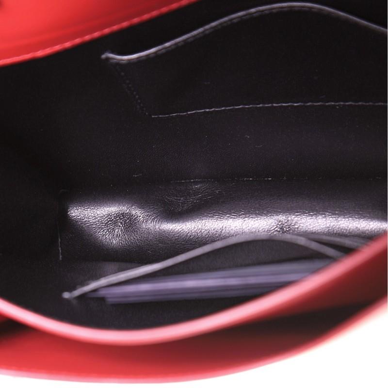 Red Prada Monochrome Envelope Crossbody Bag Saffiano with City Calf Mini