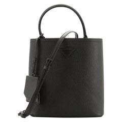 Prada  Monochrome Panier Bucket Bag Saffiano Leather Medium