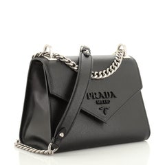 Prada Monochrome Shoulder Bag Saffiano Leather