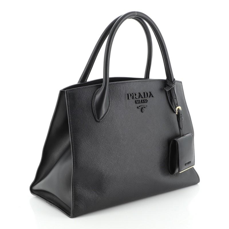 prada monochrome tote bag