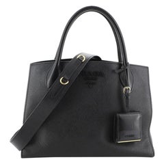 Prada Monochrome Tote Saffiano with City Calf Medium