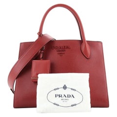 Prada Monochrome Tote Saffiano with City Calf Small