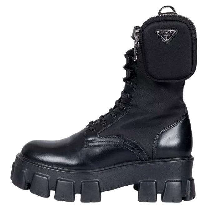 Botas Prada Monolith Piel Negra - EU 38