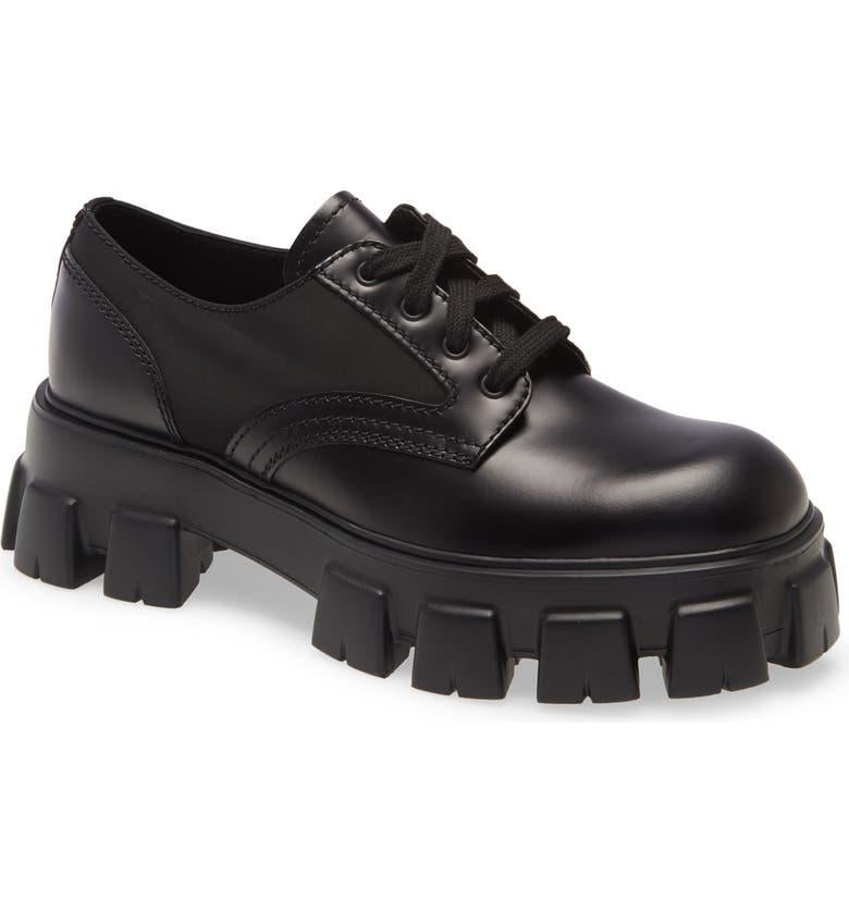 prada monolith derby shoes