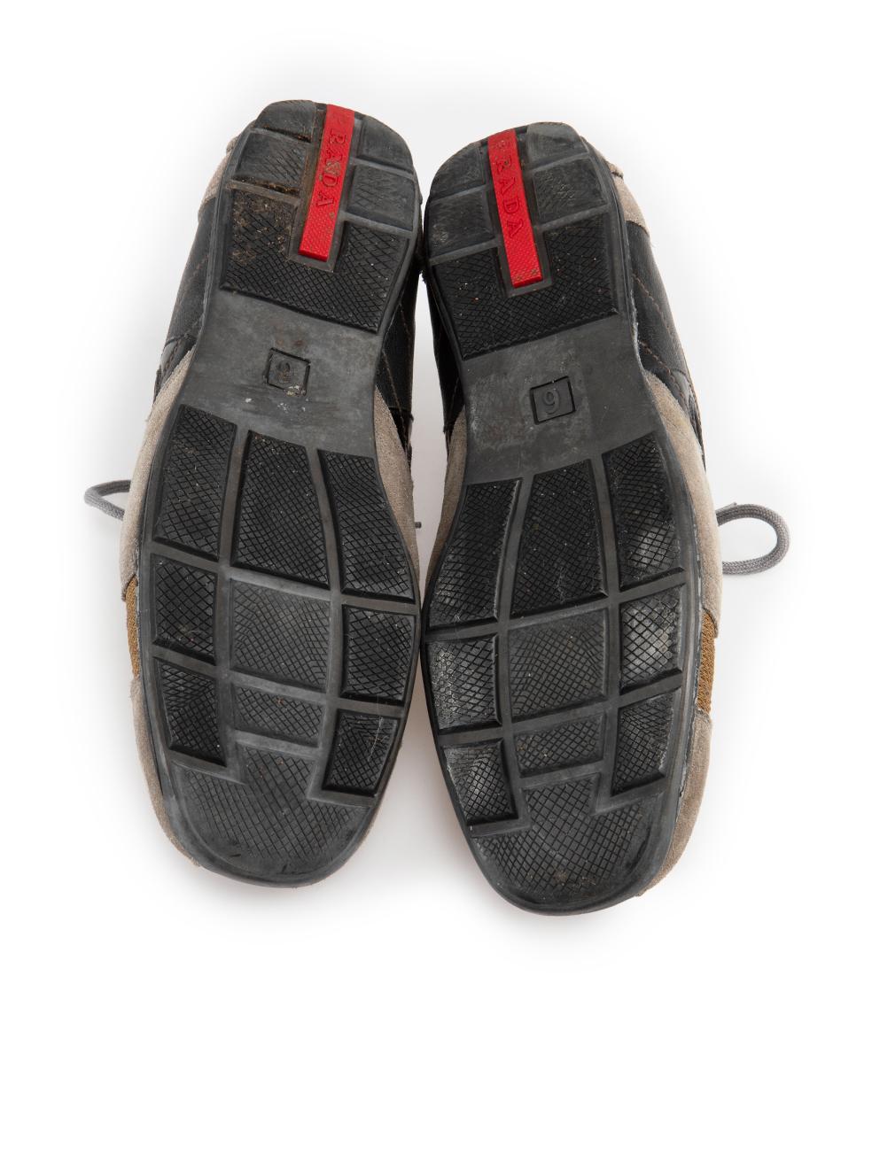 Women's Prada Monte Carlo Suede Nylon Trainers Size UK 6