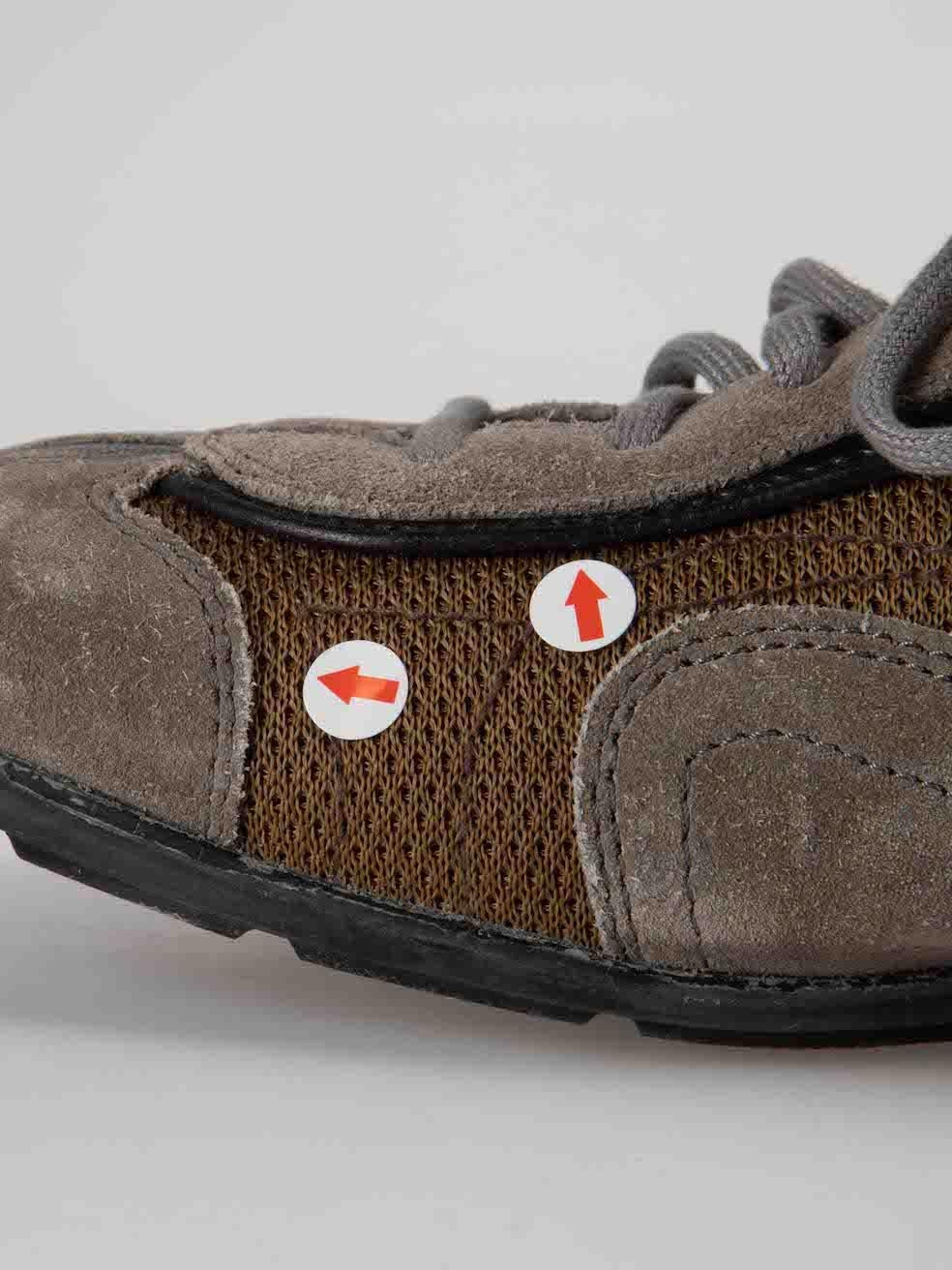 Prada Monte Carlo Suede Nylon Trainers Size UK 6 3