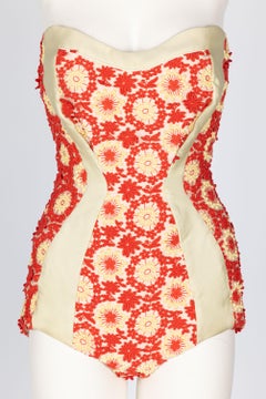 Prada Most Wanted Spring 2012 Floral Embroidered Pinup Bodysuit