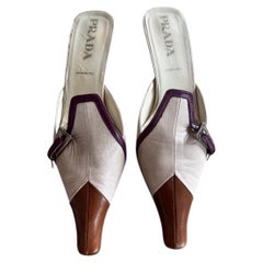 PRADA Mule in three-tone in nappa leather by Miuccia Prada from 2000s size 40