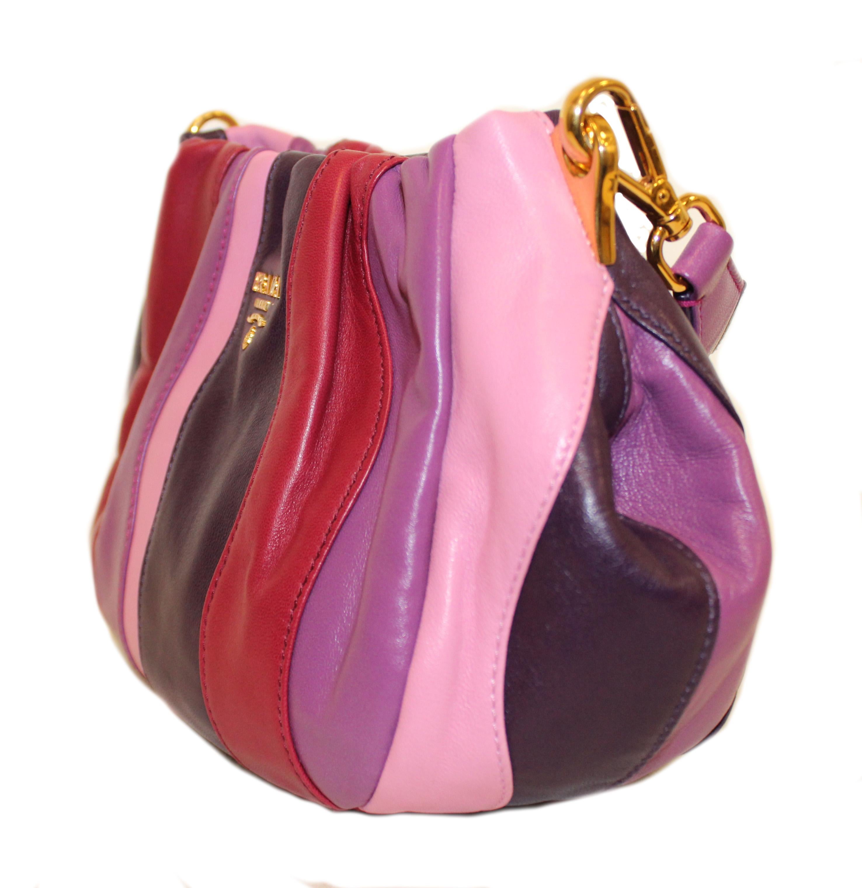 prada striped bag