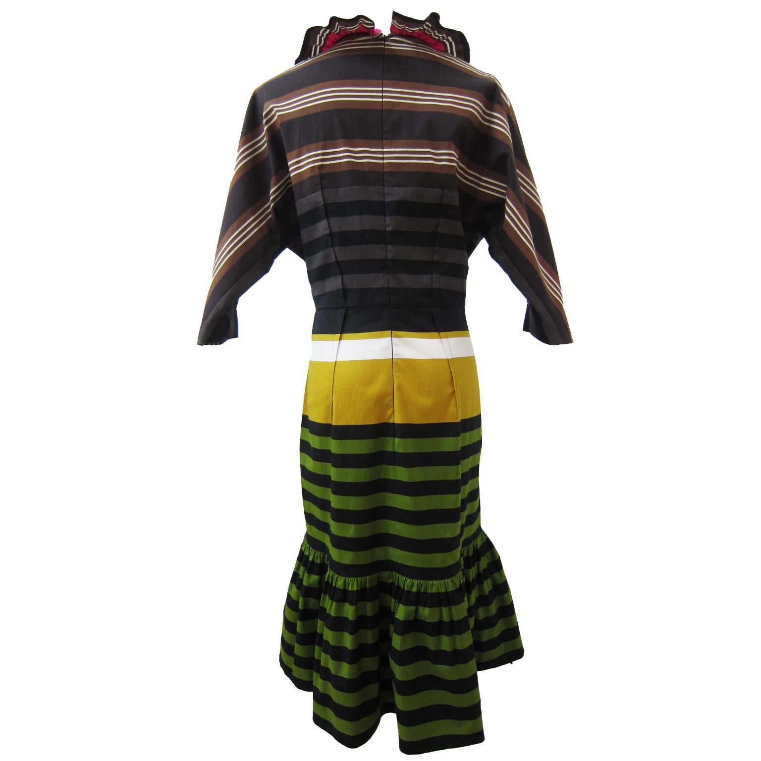 prada striped dress