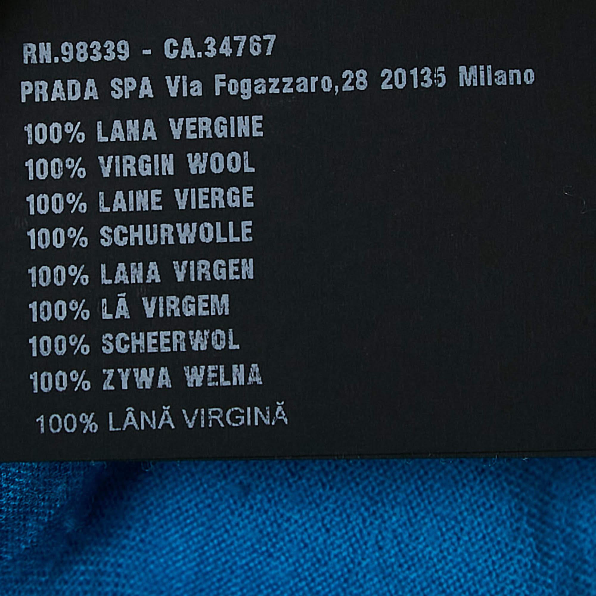 Prada - Pull à manches courtes en tricot multicolore XL Pour hommes en vente