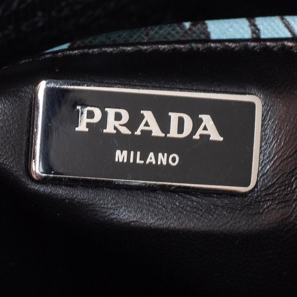 Prada Multicolor Lily Print Saffiano Leather Small Galleria Tote 5