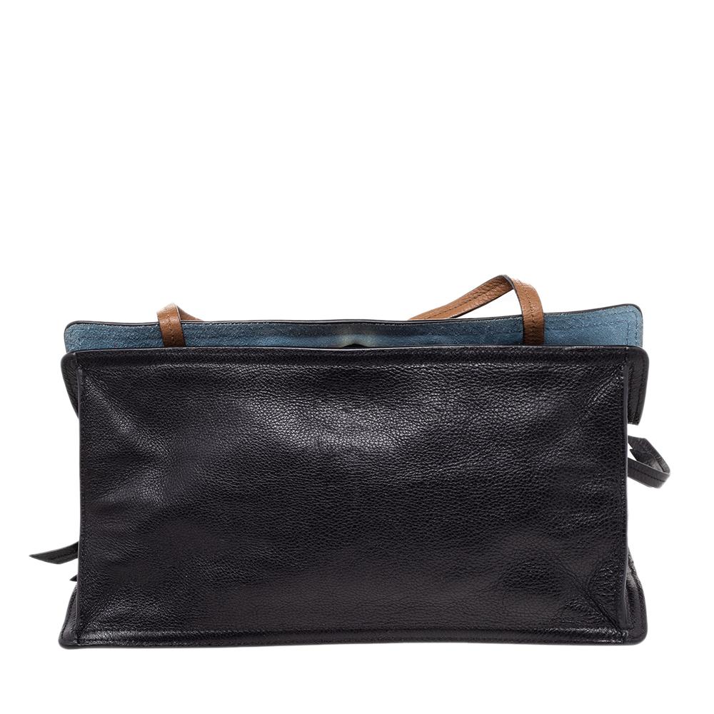 Prada Multicolor Wildleder und Leder Etiquette Klappe Umhängetasche Damen