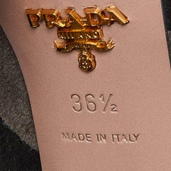 Prada Multicolor Suede Lace Up Platform Booties Size 36.5