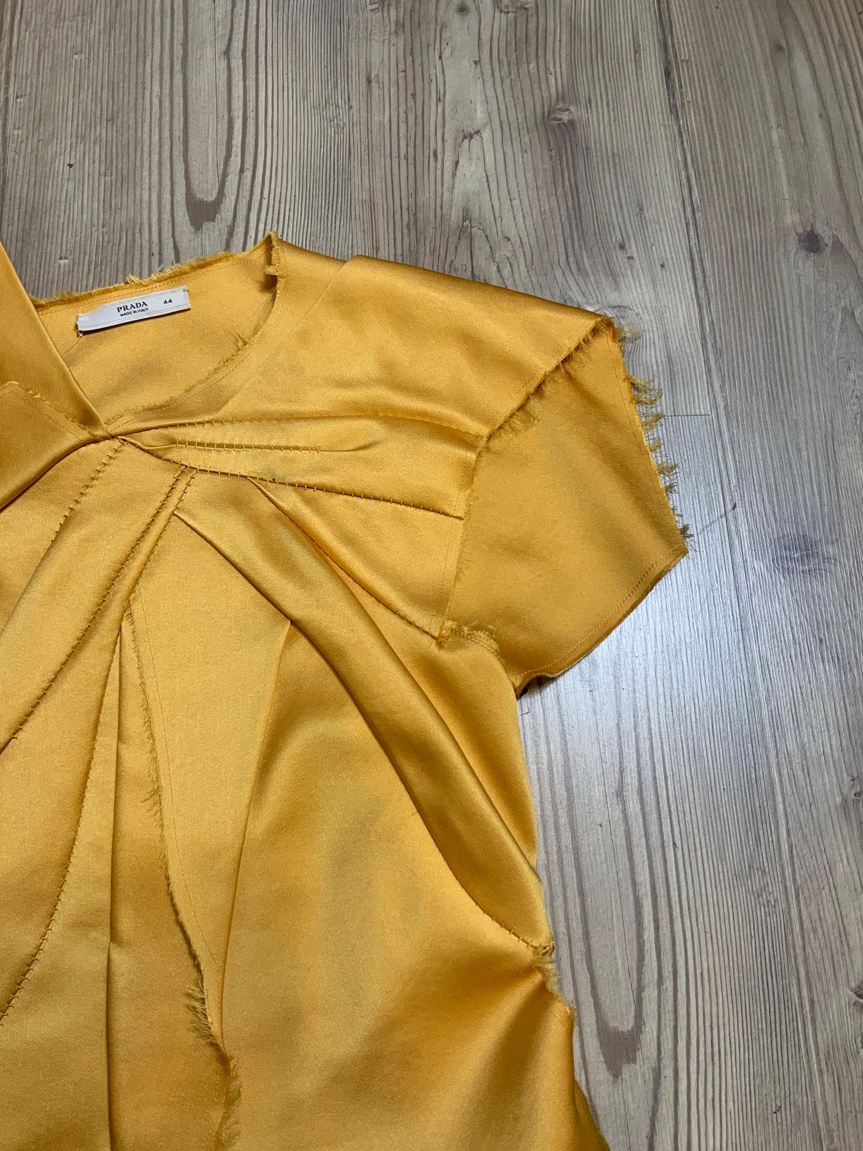 Orange Prada - Chemisier moutarde