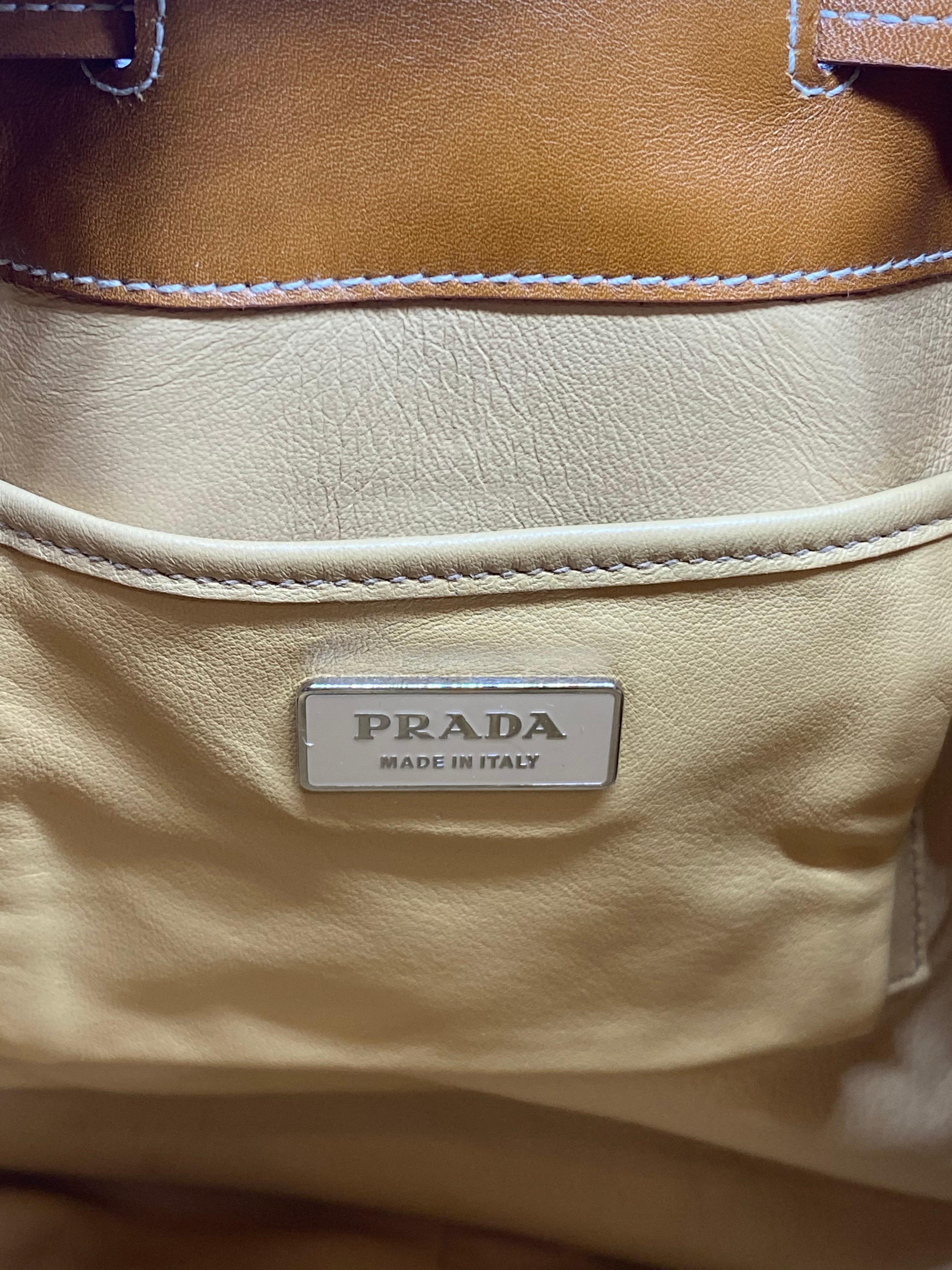 Prada Nappa Leather Drawstring Shoulder Top Handle Handbag, 2010. 1