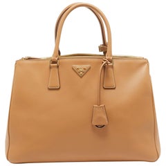 Prada Natural Leather Extra Large Galleria Tote