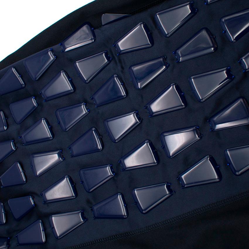 Women's Prada Navy A-line Geometric Embellished Skirt - Size US6 For Sale