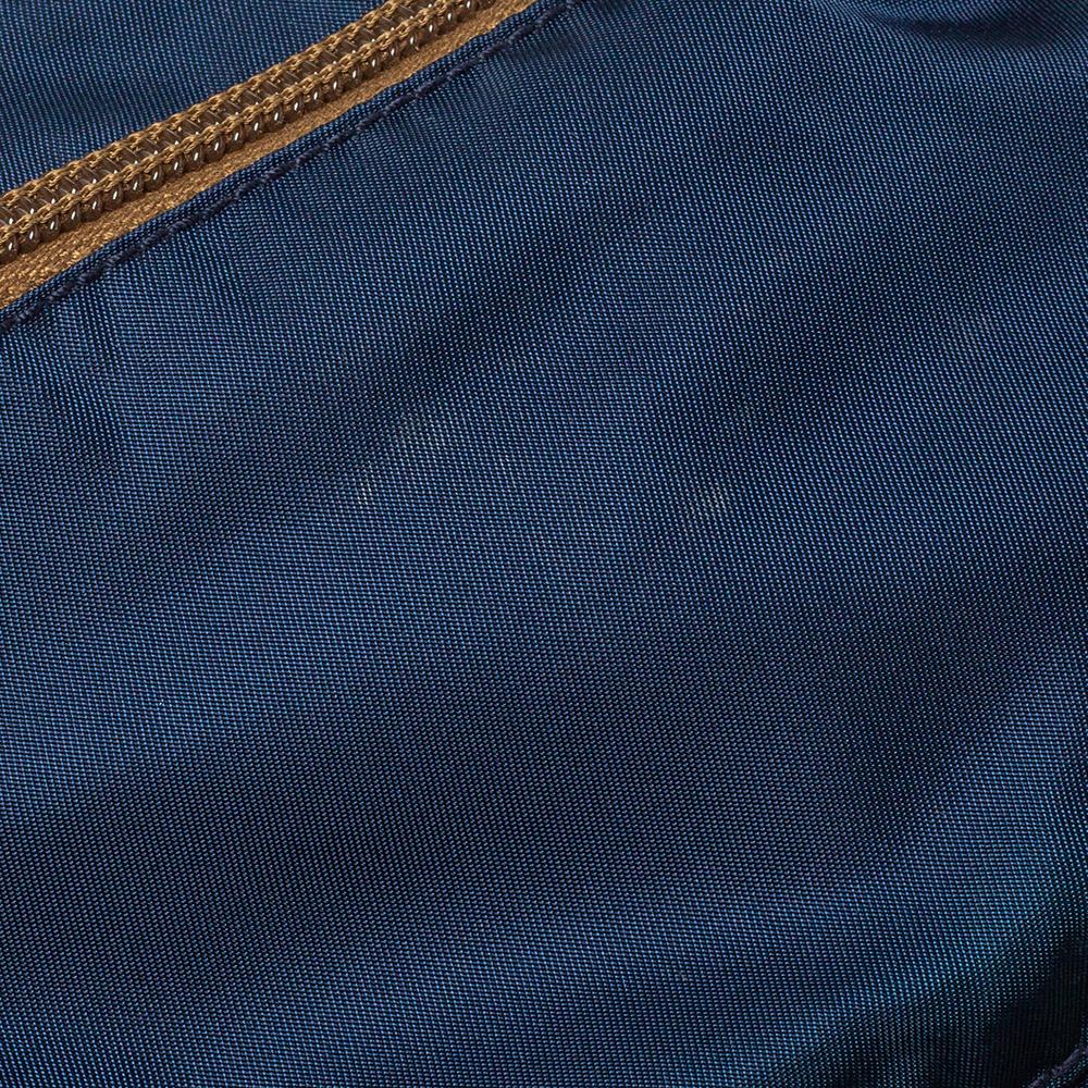 Black Prada Navy Blue/Brown Tessuto Nylon Wash Bag