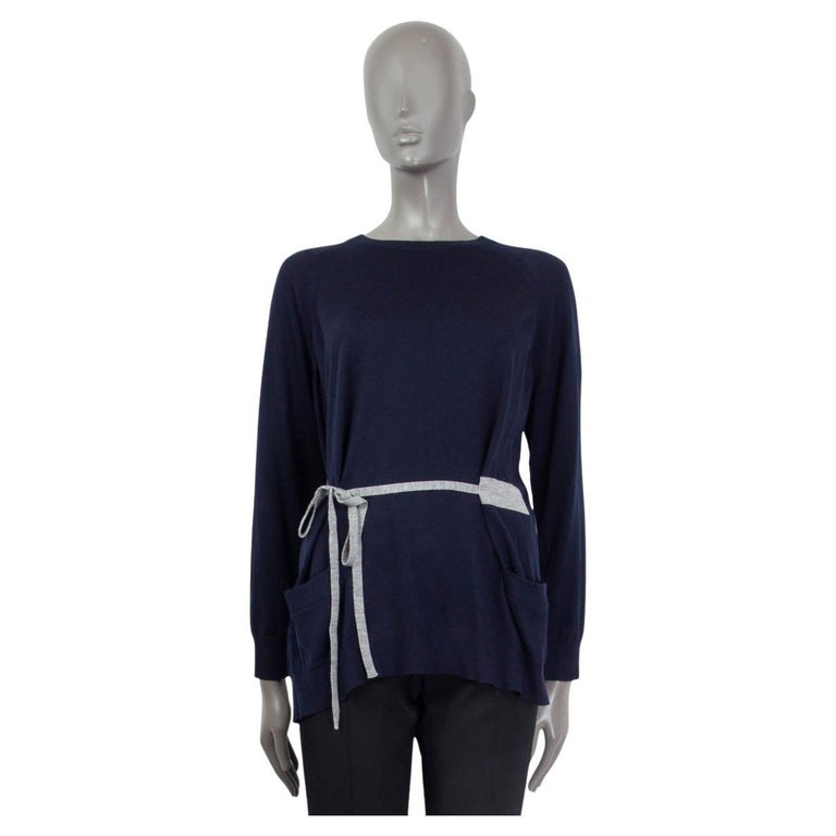 Prada Sweater Navy Blue Wool Cashmere main image 1