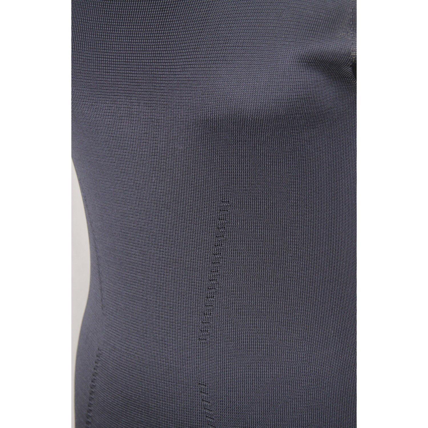 Women's PRADA Navy Blue Knit SLEEVELESS DRESS with Fringes SIZE 42