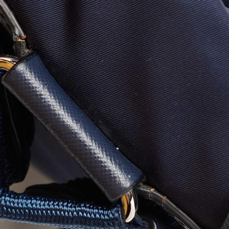 Prada Navy Blue Nylon Backpack 8