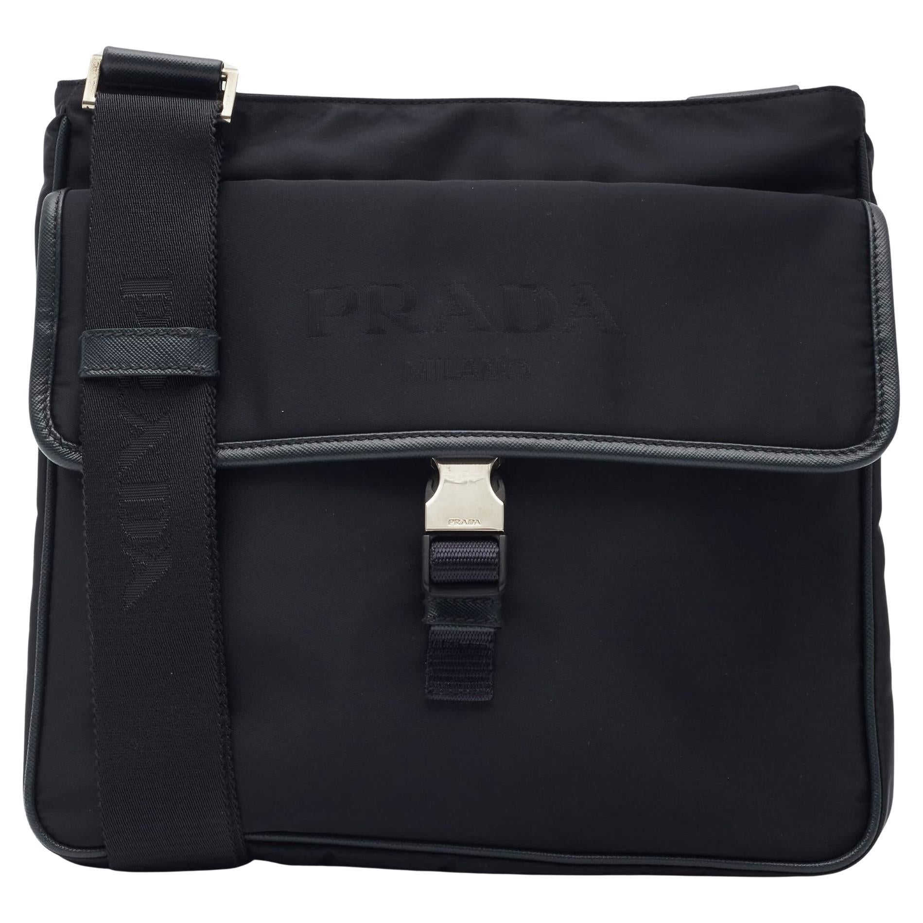 How can I spot a fake Prada messenger bag?