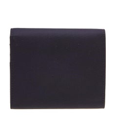 Prada Navy Blue Nylon Trifold Wallet