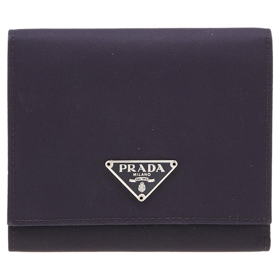 Prada nylon coin shop purse