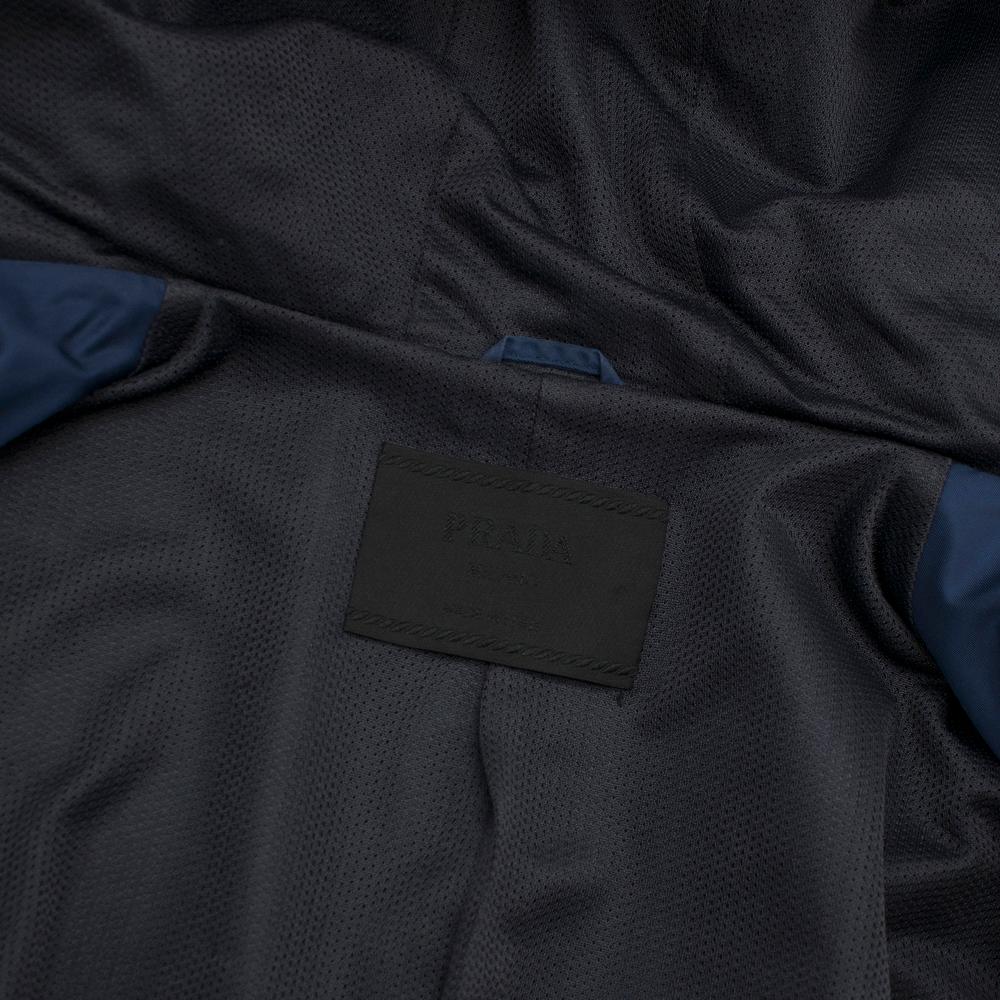 Women's Prada Navy Blue Nylon Water-Proof Jacket M  For Sale