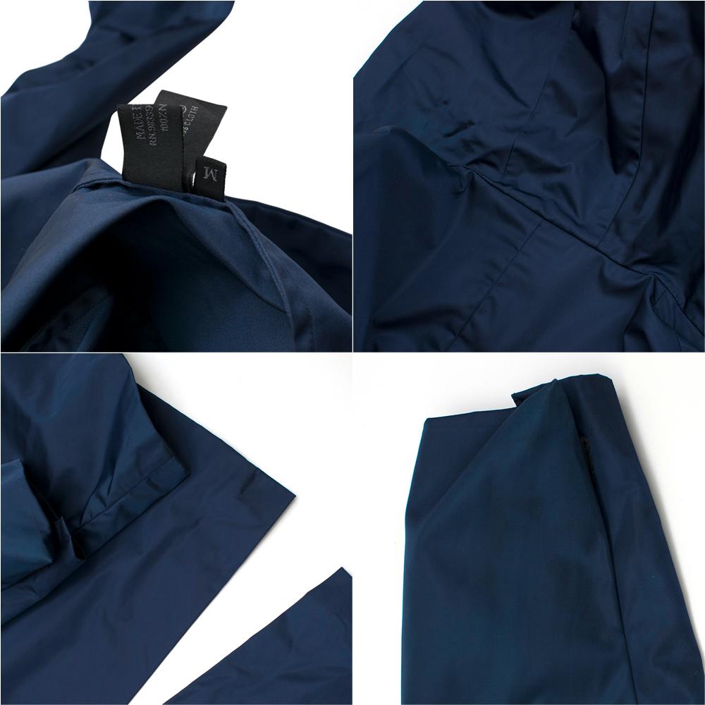 Prada Navy Blue Nylon Water-Proof Jacket - Size Medium For Sale 1
