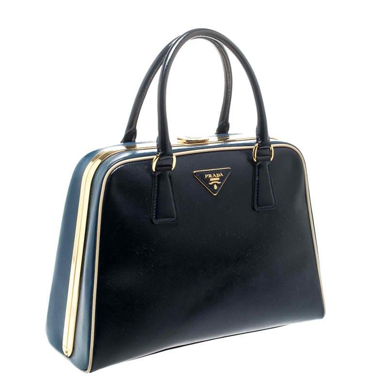 navy blue patent leather handbag