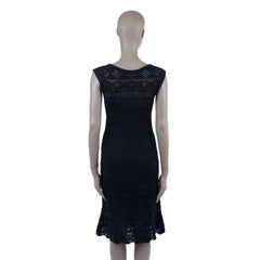 PRADA navy blue Sleeveless KNIT Dress 42
