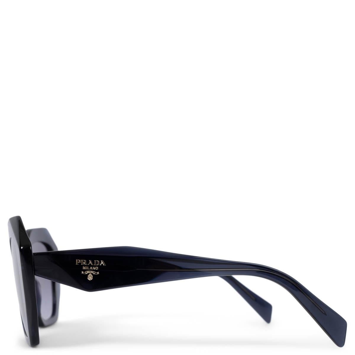 PRADA navy blue SYMBOLE Sunglasses SPR16W In Excellent Condition For Sale In Zürich, CH