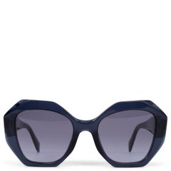 Used PRADA navy blue SYMBOLE Sunglasses SPR16W