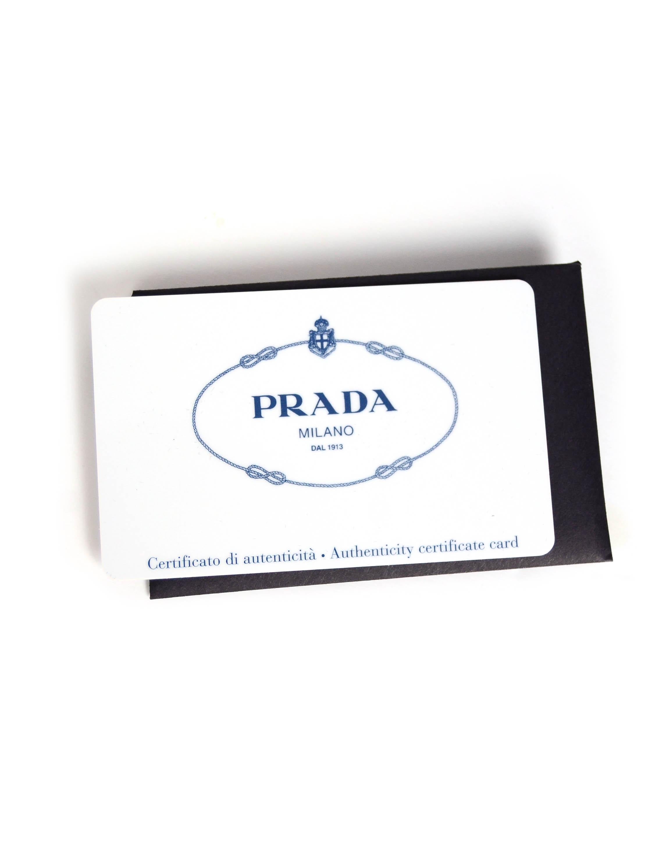 Prada Marineblau Tessuto Nylon 2-Wege-Tasche w / Riemen 1BA104 5