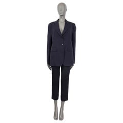 PRADA navy blue wool LIGHTWEIGHT Blazer Jacket 46 XL
