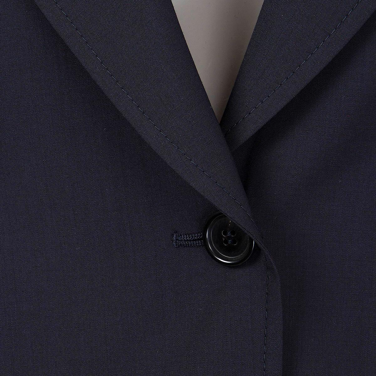 PRADA navy blue wool LIGHTWEIGHT Blazer Jacket 46 XL For Sale 1
