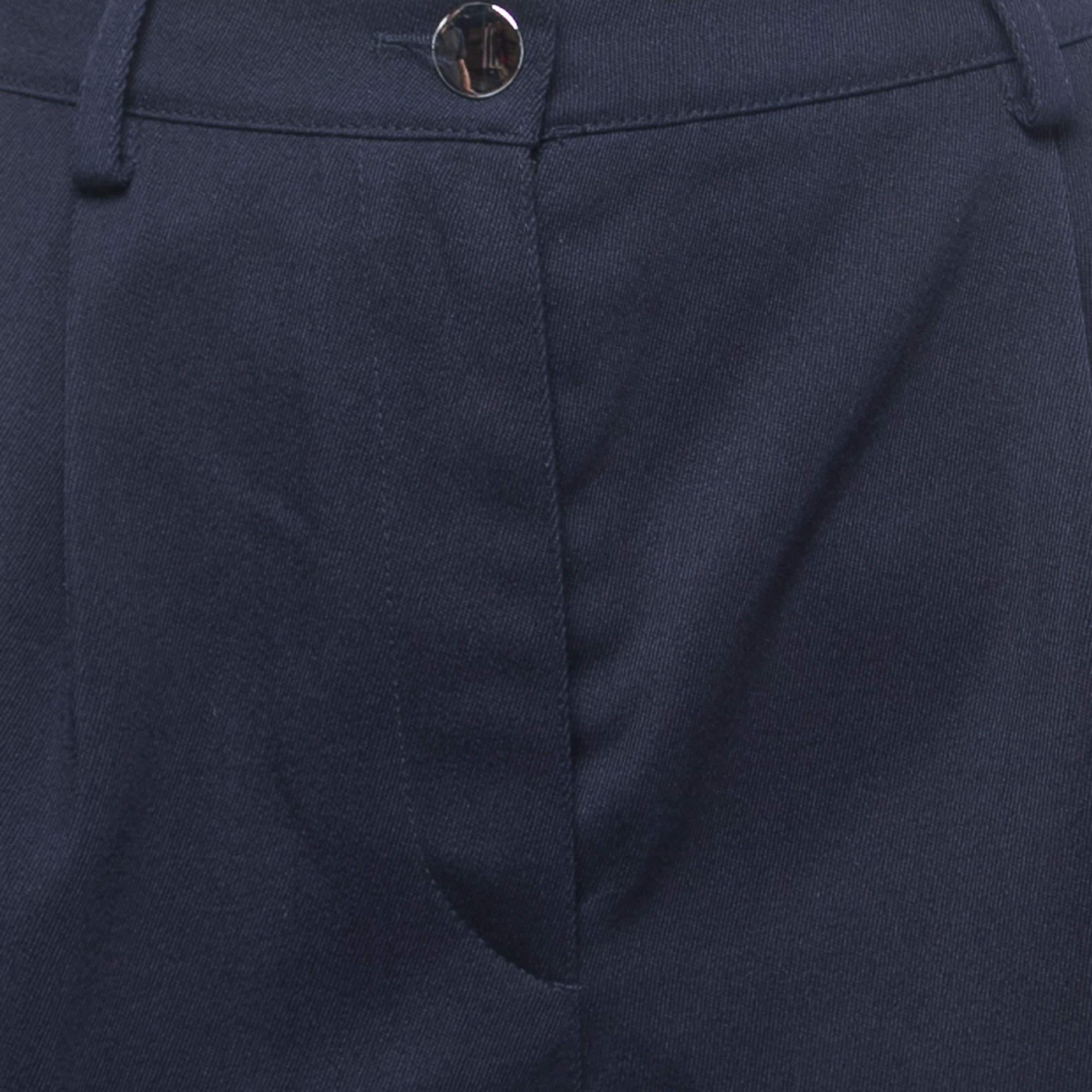 Women's Prada Navy Blue Wool Shorts S For Sale