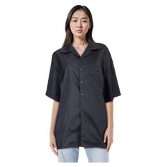 Prada Navy Boxy Fit Short Sleeve Shirt Size M